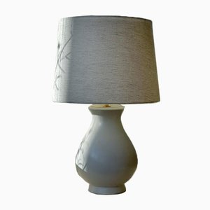 Lampada da tavolo in ceramica di Carrara di Wilhelm Kage, anni '40