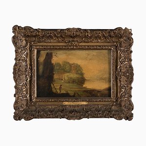 J. De Momper - Shepered In the Landscape - Oil On Board -17th-Century