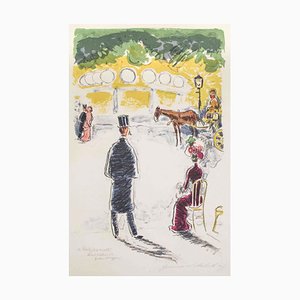 Kees Van Dongen - Au Bois - Lithograph - 1946