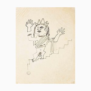 Jean Cocteau - The Goddess - Drawing - 1920s