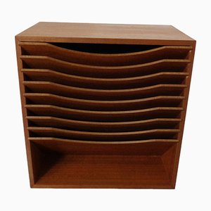 Teak A4 Register Filing Shelves, 1960s