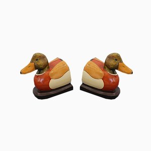 Serre-Livres Canard Mid-Century, Set de 2