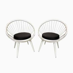 Circle Chairs von Yngve Ekström, 1960er, Set of 2