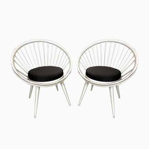 Set of Circle Chairs by Yngve Ekström, 1960s