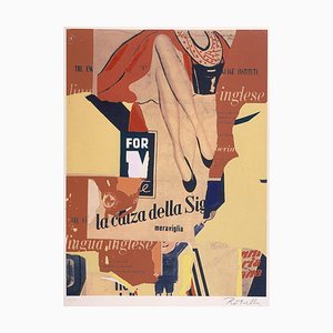 Siebdruck und Collage von Mimmo Rotella, The Sock Lady