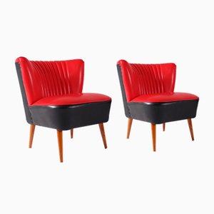 Skandinavische Cognac Und Palisander Stuhle Aus Leder 1970er 4er Set Bei Pamono Kaufen