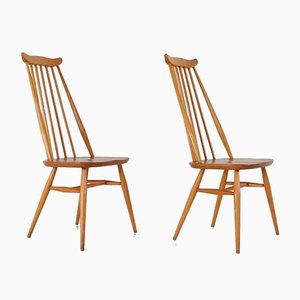 Buchenholz Stühle von Ercol Goldsmith, 1960er, 2er Set