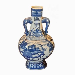 Jarrón chino grande de cerámica, años 60