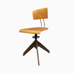 Mid-Century Bauhaus Swivel Chair from Bemefa, 1956