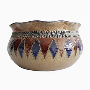 Vintage Salt-Glazed Stoneware Bowl from Merkelbach Manufaktur