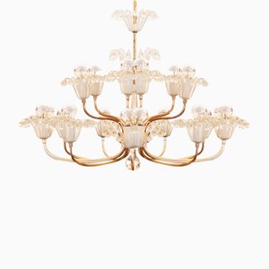 Lampadario grande Mid-Century di Emil Stejnar per Rupert Nikoll