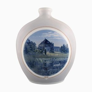 Grand Vase en Porcelaine Peinte à la Main par Arthur Boesen pour Royal Copenhagen