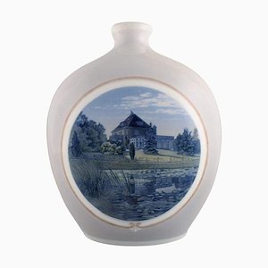 Jarrón grande de porcelana pintada a mano de Arthur Boesen para Royal Copenhagen