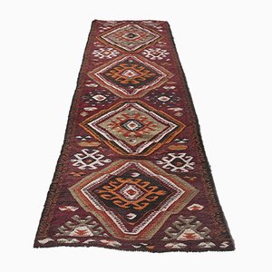 Tapis Kilim Vintage Fait Main en Laine, Turquie