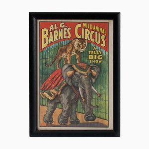 Poster del circo dell'animismo di G. Barnes, 1895