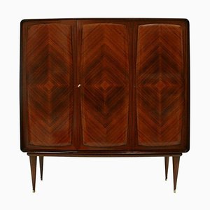 Mid-Century Holz Barschrank, Italien, 1950er