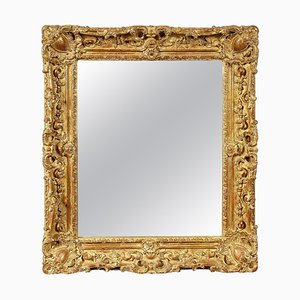 Specchio rettangolare Regency Handcrafted in legno dorato, Spagna, anni '70