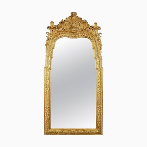 Miroir Rectangulaire Style Néoclassique Sculpté à la Main en Bois