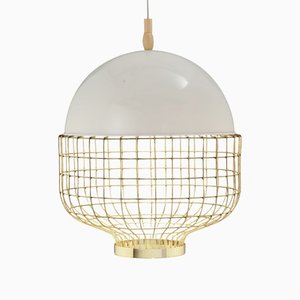 Magnolia Suspension Lamp with Lacquered Structure by Utu Soulful Lighting