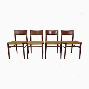 Teak Side Chairs by Georg Leowald for Wilkhahn, 1960s, Set of 4