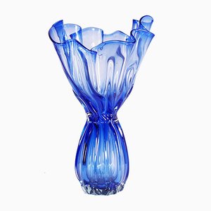 Venetian Art Nouveau Blown Murano Glass Vase from Salviati, 1920s