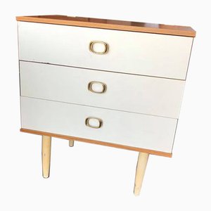 Vintage White Chest of Drawers, 1960s
