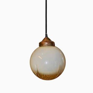 Gold Murano Glass Ceiling Lamp, 1960s