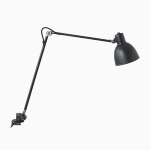 Matte Black Clamp Lamp from B.A.G. Turgi, 1930s