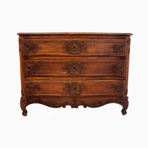 French Louis Philippe Oak Chest of Drawers, Circa 1900