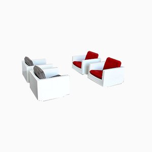 Poltrone Kubile di MIM, anni '60, set di 4