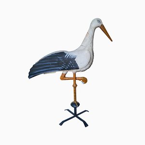 Antique French Stork Weathervane, Early 1900s