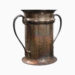 Conca o vaso antico Art Nouveau placcato in argento, Italia, 1900 circa