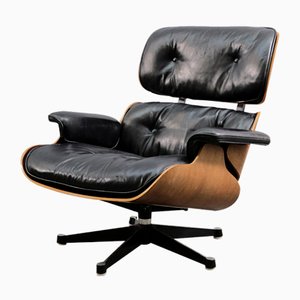 Mid-Century Leather Lounge Chair by Charles & Ray Eames for Vitra