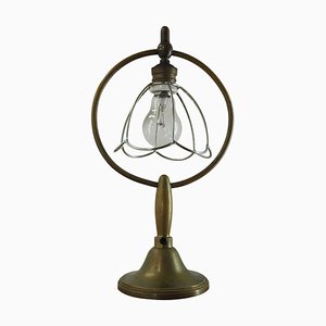 Art Deco Brass Table Lamp, 1930s