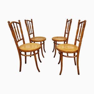 Vintage Bistro Chairs, 1950s, Set of 4