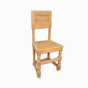 Skandinavischer Rustikaler Beistellstuhl aus Holz
