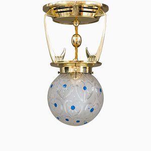 Österreichische Art Deco Deckenlampe, 1920er