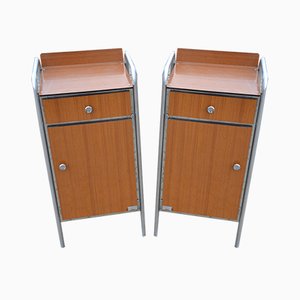 Industrial Nightstands, 1960s, Set of 2