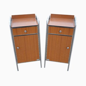 Industrial Nightstands, 1960s, Set of 2