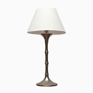 Lámpara de mesa alemana Mid-Century de bambú de Ingo Maurer para M Design, años 60