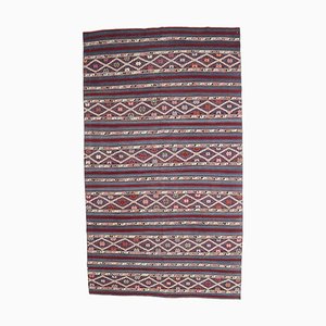 Tapis Kilim Oushak Vintage Fait à la Main en Laine, Turquie, 5 x 9