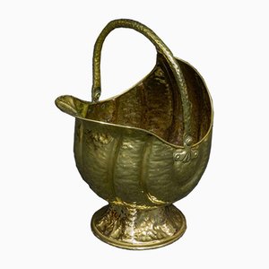 Victorian Brass Coal Helmet