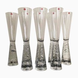 Vintage Finnish Arkipelago Champagne Glasses by Timo Sarpaneva for Iittala, Set of 8