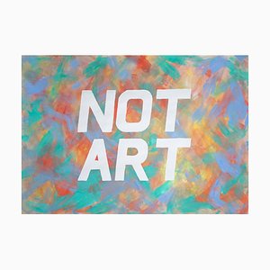 Peinture à l'Art de Calligraphie par Ryan Rivadeneyra, Not Art, Acrylique Rouge et Vert, 2021