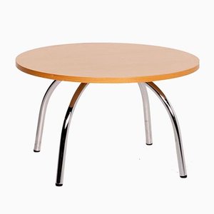 Table Basse Ronde en Bois par Walter Knoll