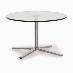 Tavolo X-Table in vetro e argento di Walter Knoll