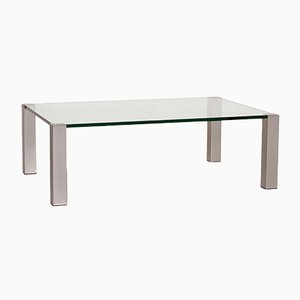K580 Glass and Metal Coffee Table by Ronald Schmitt
