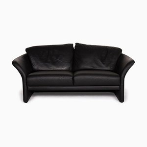 Boa Black Leather Sofa from Brühl & Sippold