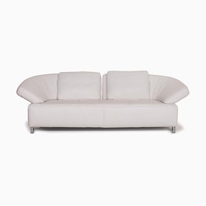 Butterfly White Leather Sofa by Ewald Schillig