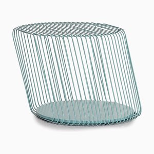 Tavolino blu menta in zinco di Roche Bobois